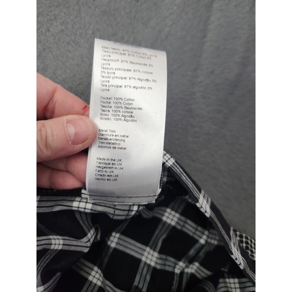 NWT Free People Ragged Priest Wide Leg Plaid Pants Goth Grunge Y2K Street Style - Picture 14 of 14